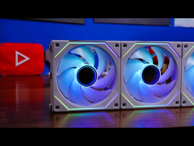 Lian Li Uni SL Infinity 120 Fan Unboxing and review with tests and lighting  demo