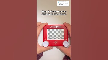 See through checkerboard on an Etch A Sketch #art #checkerboard