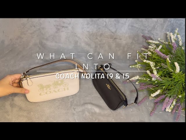 COACH NOLITA 15 vs. LOUIS VUITTON MINI POCHETTE ACCESSOIRES 