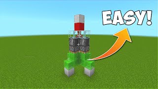 HOW TO BUILD WORKING ROCKET IN MINECRAFT (EASY!)