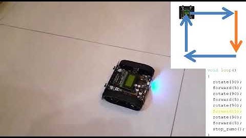 Zumo Robot Moving square using IMU sensor(Gyro,accelero) sensor