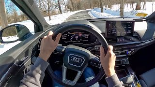 2021 Audi SQ5  POV Test Drive by Tedward (Binaural Audio)