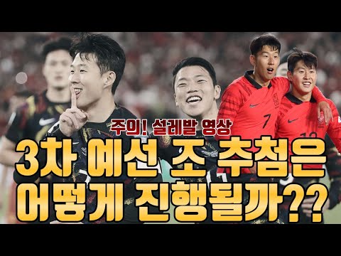손흥민 이강인 김민재 뛰는 북중미 월드컵 3차 예선 조 추첨은 어떻게 진행될까?