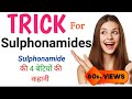 Trick for sulphonamide classification , Acronyms, mnemonics for sulphonamide antibiotic,