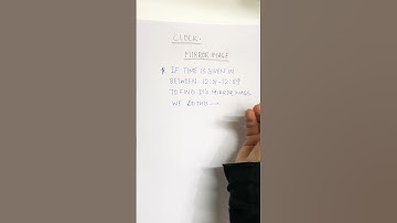 Mirror image of clock Part 2#shortfeed #shortsviral #mirrorimage #clock_reasoning_tricks