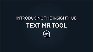 InsightHub TextMR Tool Demo