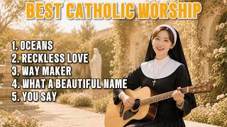 Peaceful Catholic Music Playlist 🕊️ | Relax, Pray &amp; Trust God 🌿 | Oceans 🌊