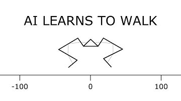 AI learns to walk using a Genetic Algorithm