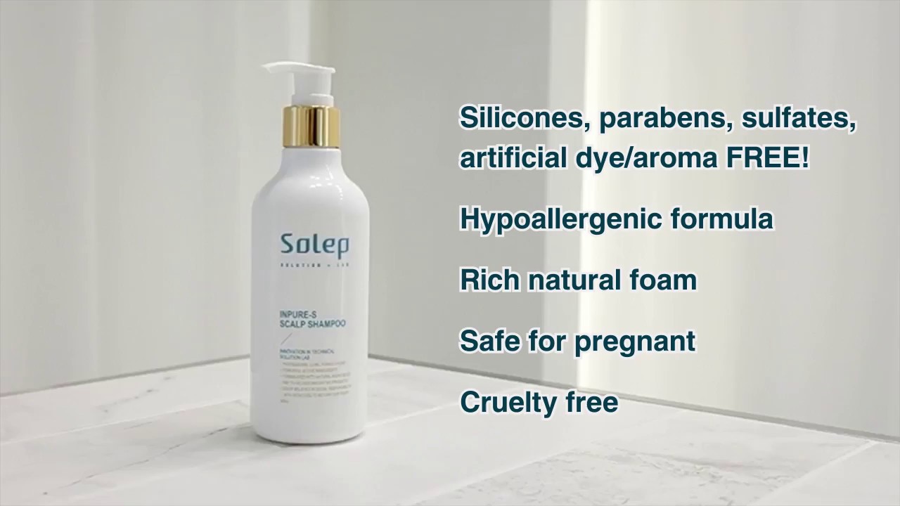 Solep Inpure Scalp Shampoo 300ml Sulfates Silicones Parabens
