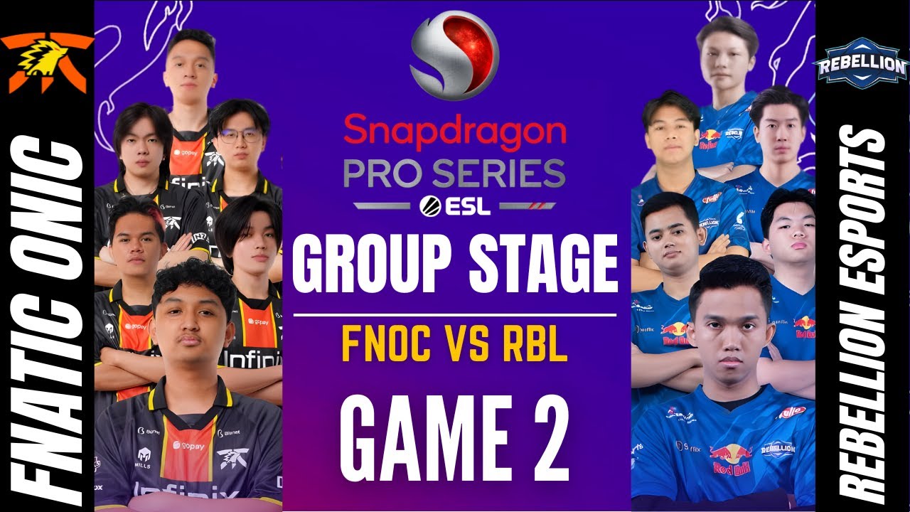 FNOC VS RBL | FNATIC ONIC vs REBELLION ESPORTS GAME 2 | SPS Mobile Challenge Finals Group Stage