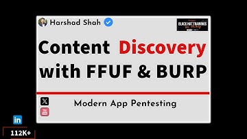 Content Discovery with FFUF and Burp #cybersecurity