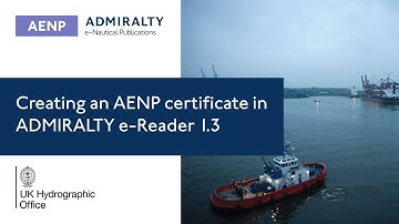 Creating an AENP certificate in ADMIRALTY e-Reader 1.3