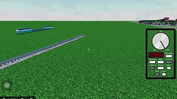 Train crash test in ro scale sandbox