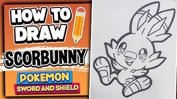 How To Draw SCORBUNNY // Pokemon Sword And Shield - Drawing Tutorial