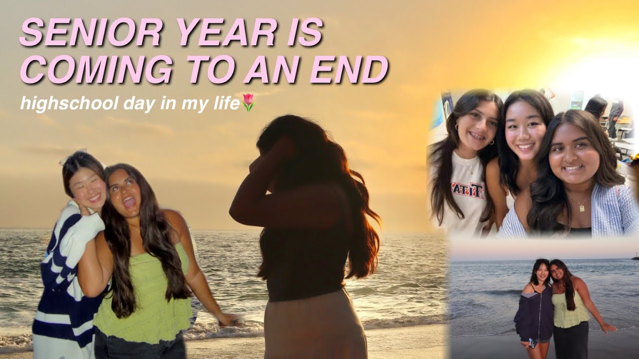 last week of senior year day in my life: senior sunset, friends & pool days