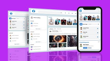 Facebook Home Page Design Using HTML & CSS | Facebook Clone HTML CSS Only