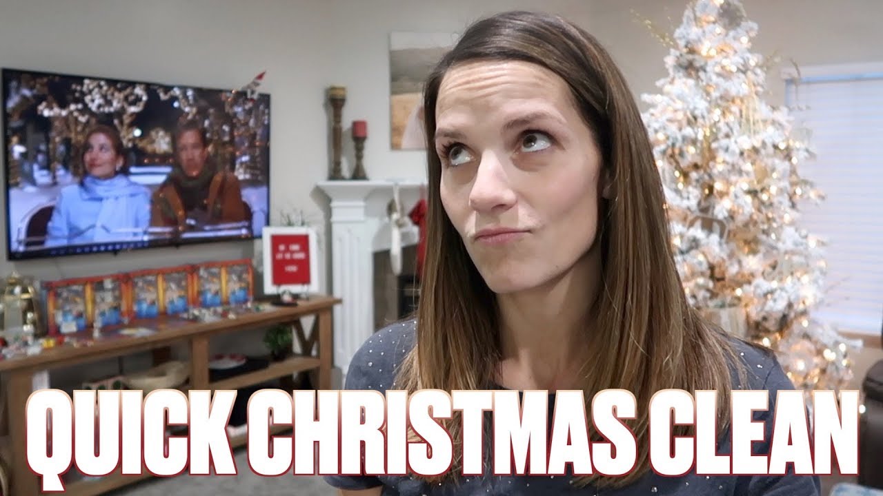 CLEAN THE HOUSE WITH ME QUICK AND DIRTY PRECHRISTMAS HOUSE CLEANING