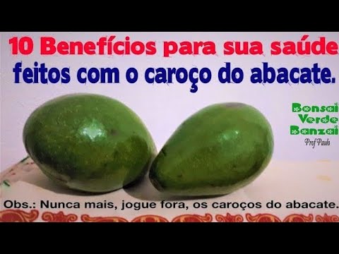 Vídeo: Como Usar Caroço De Abacate