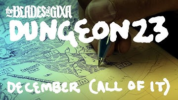 the end of #dungeon23: drawing an improvised megadungeon