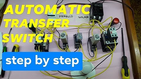 AUTOMATIC TRANSFER SWITCH (ATS) wiring | diagram - Philippines