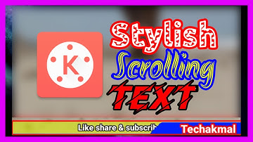 How To Add Scrolling Text In Kinemaster|Long Scrolling Text in Kinemaster|Running Text in Kinemaster