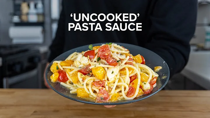 Pasta alla checca, the easiest of all Roman pastas.