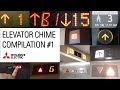 Elevator chime compilation 1  mitsubishi