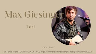 Taxi mit Songtext (Lyrics) von Max Giesinger