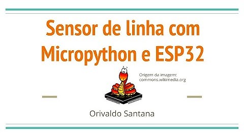 Sensor de linha com Micropython e ESP32