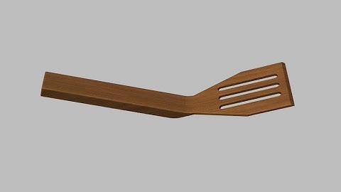 How to make a small spatula with design spark mechanical