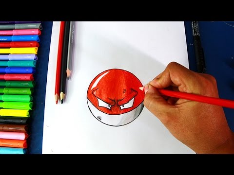 How to draw VOLTORB (Pokemon GO) | Cómo dibujar Pokebola Voltorb (Pókemon GO)