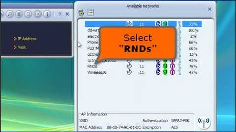 Procedure on how to install WL0221 WIFI Settings using Windows Vista