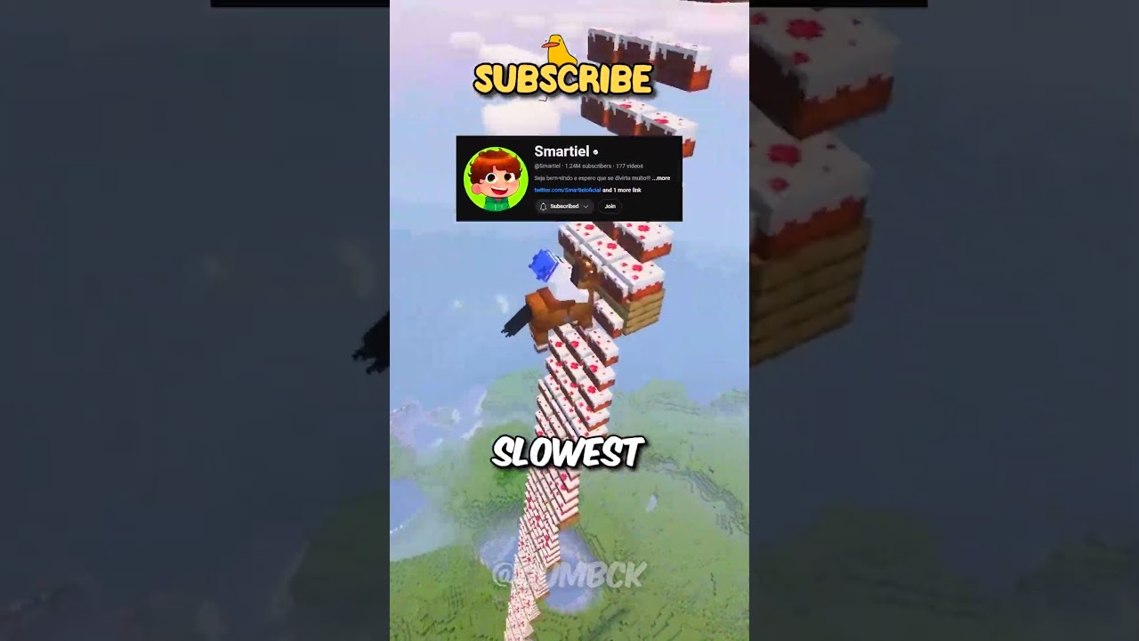 WHAT IS THE SLOWEST LADDER IN MINECRAFT?! 