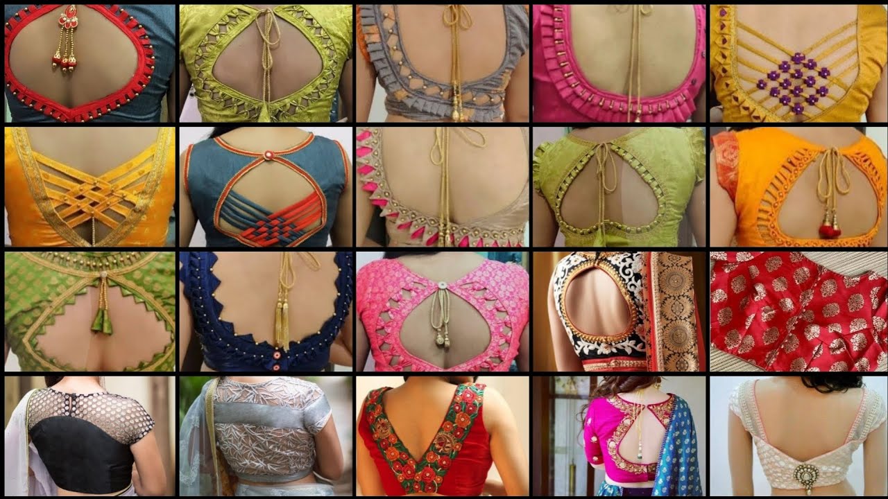 blouse ki design/blouse designs/back neck blouse designs/blouse ...