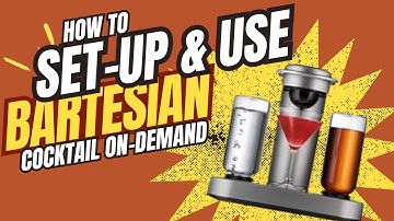 Hoe u de Bartesian Cocktail On-Demand Machine instelt en gebruikt