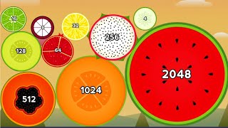 🍉 Can You Make 2 Watermelons? | Fruit Merge 2048 - Satisfying Suika ASMR Gameplay screenshot 2