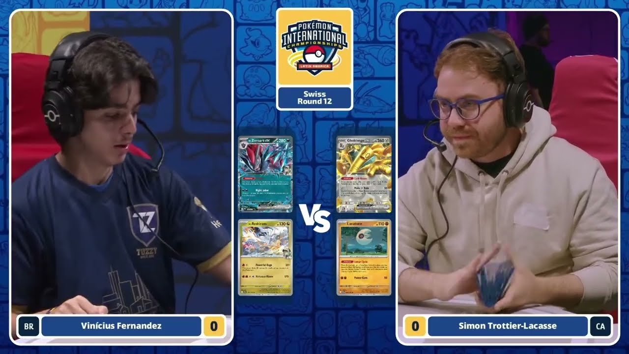 2026 Pokémon TCG LAIC Раунд 12. Зороарк от N против Лунатона от Gholdengo