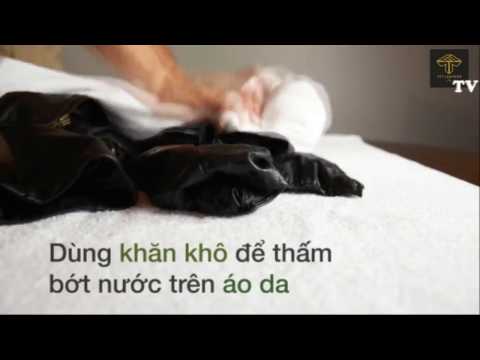 Video Xử lý áo da bị ướt mưa -FTT LEATHER - youtube