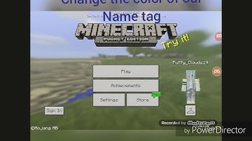 HOW TO CHANGE THE COLOR OF YOUR NAME TAG IN MCPE| Easy and Fast