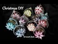 DIY/How to/Christmas tree decoration/Christmas ball/Kanzashi tutorial/bricoart.kam