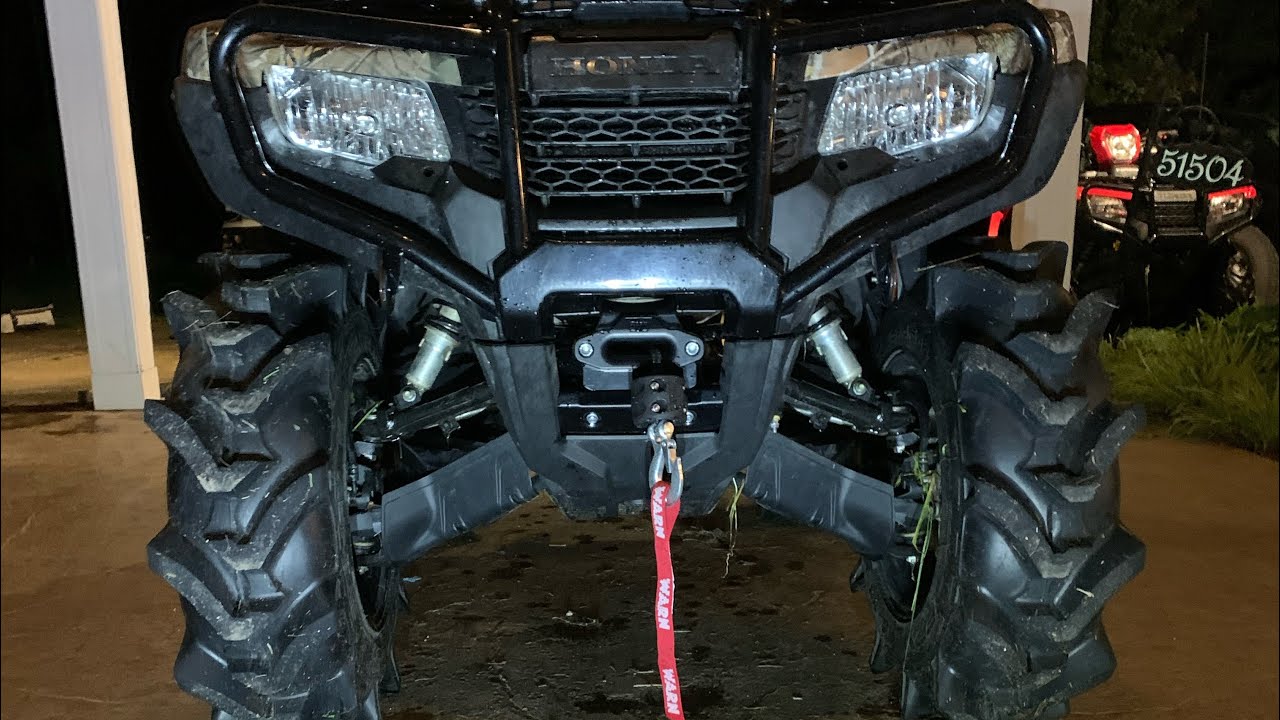 warn vrx 2500 winch installation and review on 2020 honda foreman