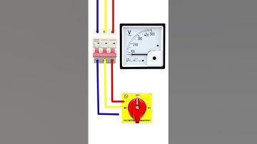 💥💯 3 phase voltmeter connection #electricalshort #short #virelshorts #shorts