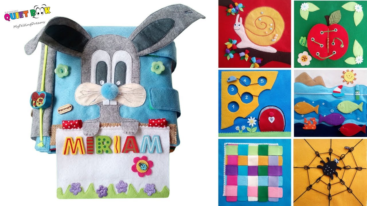 My Quiet Book No.99 - Fine Motor Skills Development Personalized Kids Toy - Handmade by 