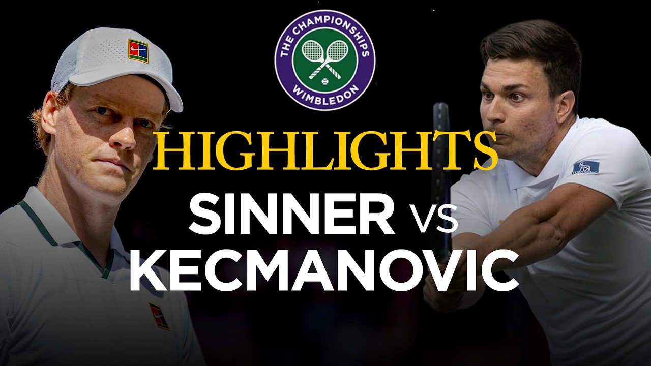 Jannik Sinner vs Miomir Kecmanovic | Spherical 1 Match Highlights | #Wimbledon