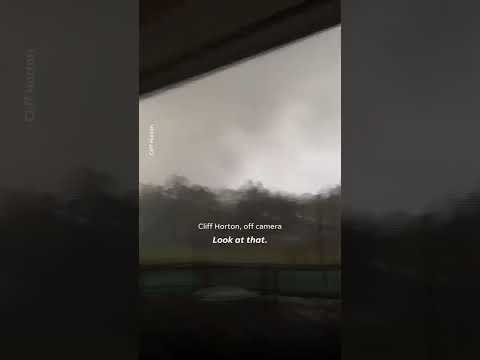 Georgia man films deadly tornado after being locked outside #Shorts