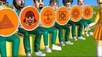Scary Teacher 3D vs Squid Game Trying Dalgona Candy Level Max Shapes Challenge Miss T vs 3 Neighbor