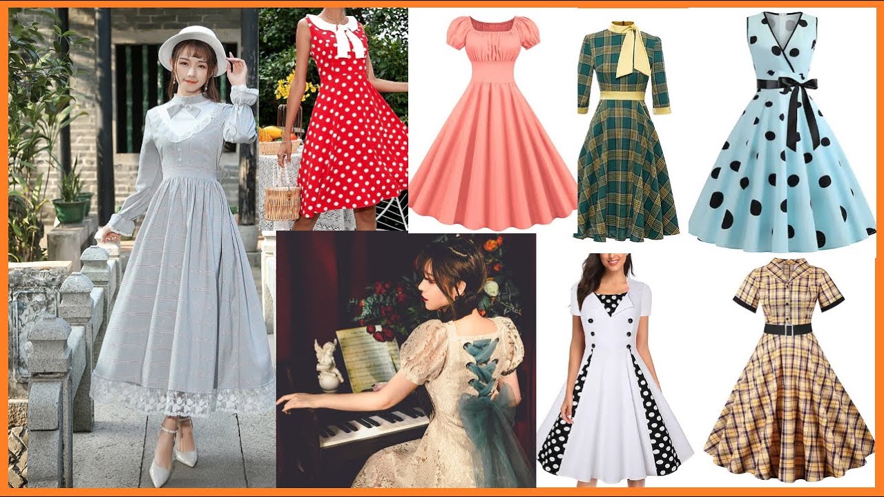 Vintage Dress Design 2022 Outfit Ideas👌😏Vintage Fashion Trends #Sam 