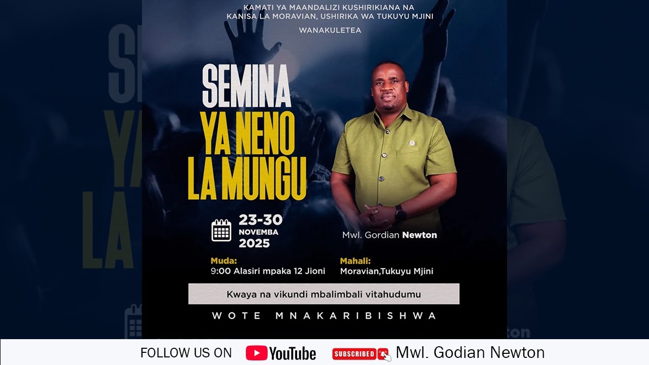 #LIVE  || SEMINA YA NENO LA MUNGU  2025 (28 NOVEMBER, 2025).