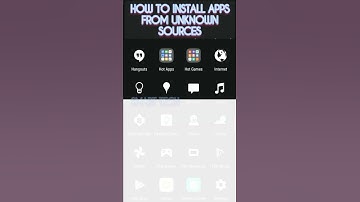 HOW TO INSTALL APPS FROM UNKNOWN SOURCES?!