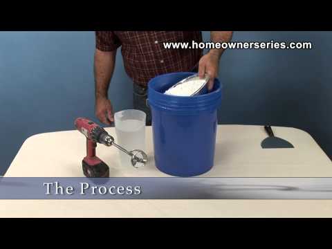 How to Texture Drywall - How to Mix Spray Mud - Drywall Repair